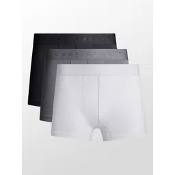 RARE RABBIT Pack Of 3 Cotton Stretch Short Trunks NOW PRIMARY BLACK/WHITE/GREY-picture-36