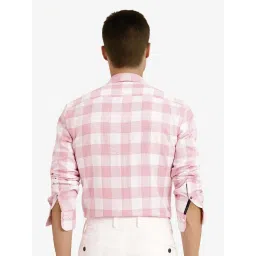 Rare Rabbit Pink Regular Fit Checks Shirt image 2