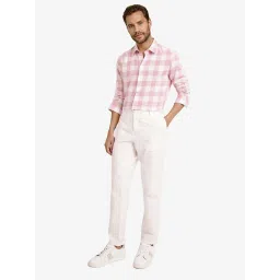 Rare Rabbit Pink Regular Fit Checks Shirt image 5