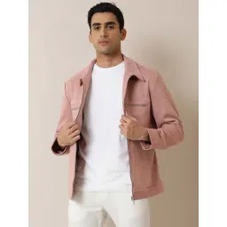 Rare Rabbit Pink Regular Fit Solid Jacket-picture-37
