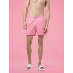 Rare Rabbit Pink Regular Fit Solid Shorts-picture-20