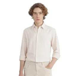 Rare Rabbit Pink Regular Fit Stripes Shirt-picture-42