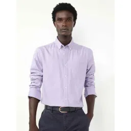 Rare Rabbit Purple Regular Fit Solid Shirt-picture-22