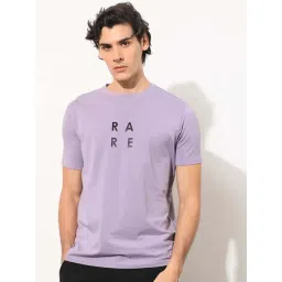 Rare Rabbit Purple Slim Fit Graphic T-Shirt-picture-39