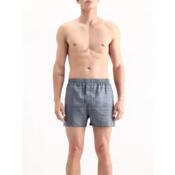 Rare Rabbit Teal Blue Cotton Regular Fit Checks Boxers-picture-20