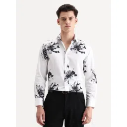 Rare Rabbit White Cotton Printed Regular Fit Shirt-picture-29