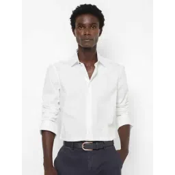 Rare Rabbit White Regular Fit Solid Shirt-picture-45