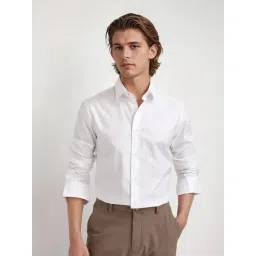 Rare Rabbit White Regular Fit Solid Shirt-picture-45