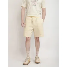 Rare Rabbit Yellow Regular Fit Embroidered Shorts-picture-37