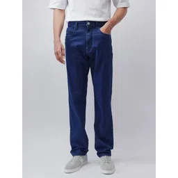 RARE RABBIT Zane Men Dark Blue Comfort Regular Fit Mid-Rise Stretchable Jeans-picture-11