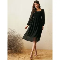 Rare Black A-Line Dress-picture-44