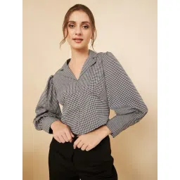 Rare Black & Grey Chequered Top-picture-45