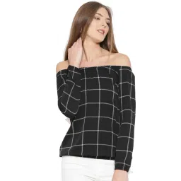 Rare Black Check Top-image-27