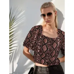 Rare Black Printed Top-picture-13