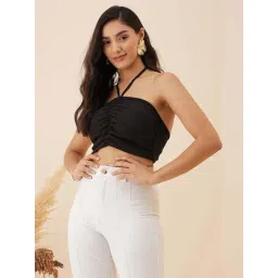 Rare Black Slim Fit Crop Top-picture-12