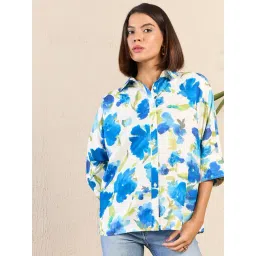 Rare Blue & White Printed Shirt-picture-35