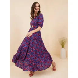 Rare Blue Printed Maxi Dress image 3