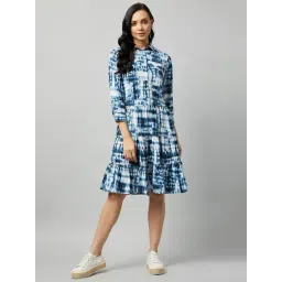 Rare Blue Printed Midi Dress-picture-26