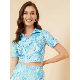 Rare Blue Printed Top-picture-25