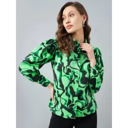 Rare Green & Black Printed Shirt-picture-31