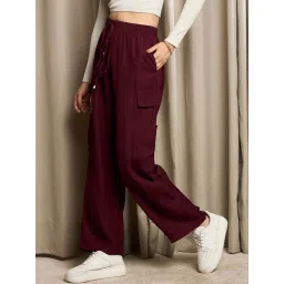 Rare Maroon High Rise Pants image 3