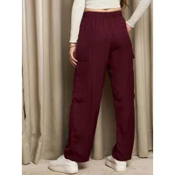 Rare Maroon High Rise Pants image 2