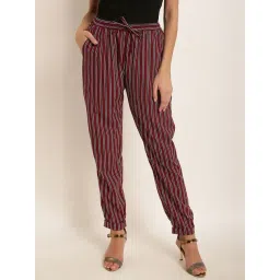 Rare Maroon Striped Trousers-picture-38