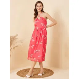 Rare Pink Printed A-Line Dress-picture-29