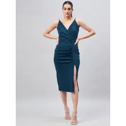 Rare Teal s Sheath Midi Dress-picture-27