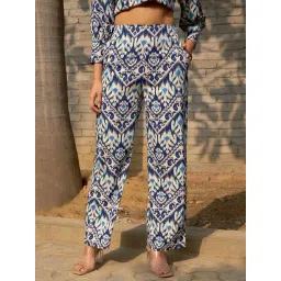 Rare Women Multi Colour Abstract Regular Trousers-picture-35