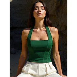 RARE Women Ribbed Halter Neck Crop Top-picture-20