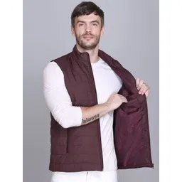 Rare Times Mock Collar Lightweight Puffer Jacket image 1