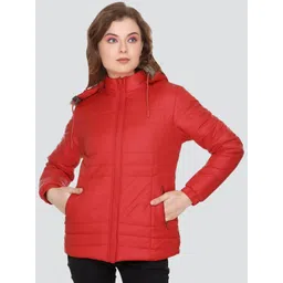 Rare Times Women Hooded Solid Puffer Jacket-picture-30