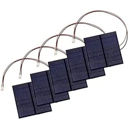 RAREION ENGINEERING Mini Solar Panel Set, 6 Pack, Polycrystalline Cells with Connector Wires, 5V DC Output, Educational DIY Project Components-picture-11