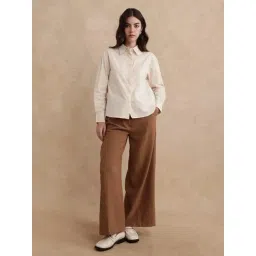 RAREISM Beige Cotton Blend Solid Long Sleeves Shirt-picture-21