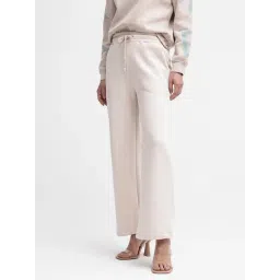 RAREISM Beige Cotton Blend Solid Trackpants-picture-20