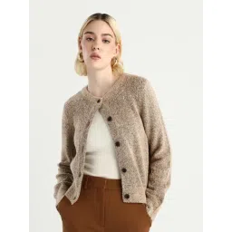 RAREISM Beige Regular Fit Shrug-picture-15