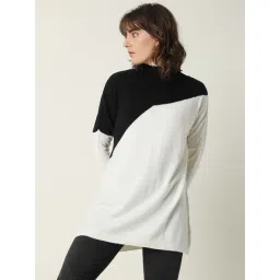 RAREISM Black Acrylic Colourblocked Long Sleeves Sweater-picture-31