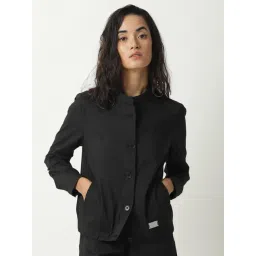 RAREISM Black Blended Solid Jacket-picture-16