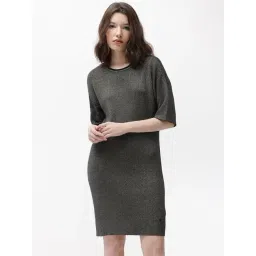 RAREISM Black Cotton Solid Short Sleeves Sweater-picture-19