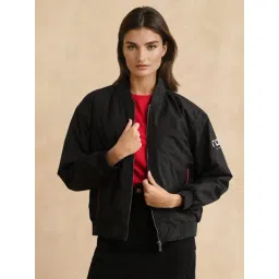 RAREISM Black Polyester Printed Long Sleeves Jacket-picture-12