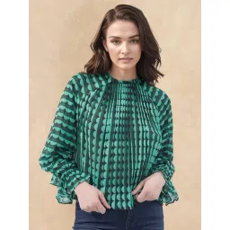 RAREISM Black Polyester Printed Long Sleeves Top-picture-17