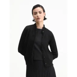 RAREISM Black Regular Fit Solid Cardigan-picture-13