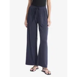RAREISM Blue Blended Solid Trousers-picture-21