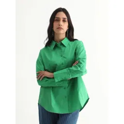 RAREISM Green Blended Striped Shirt-picture-11