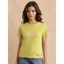 RAREISM Green Cotton Blend Printed Short Sleeves T-Shirt-picture-23