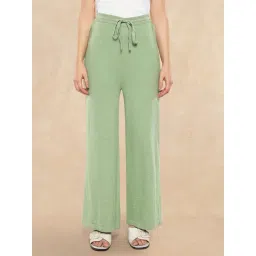 RAREISM Green Cotton Blend Solid Trackpants-picture-40