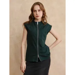 RAREISM Green Cotton Blend Tie-Dye Sleeveless Sweatshirt-picture-28