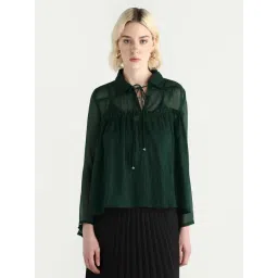 RAREISM Green Polyester Regular Fit Top-picture-10