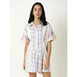 RAREISM Multi Color Regular Fit Geometric Playsuit-picture-29